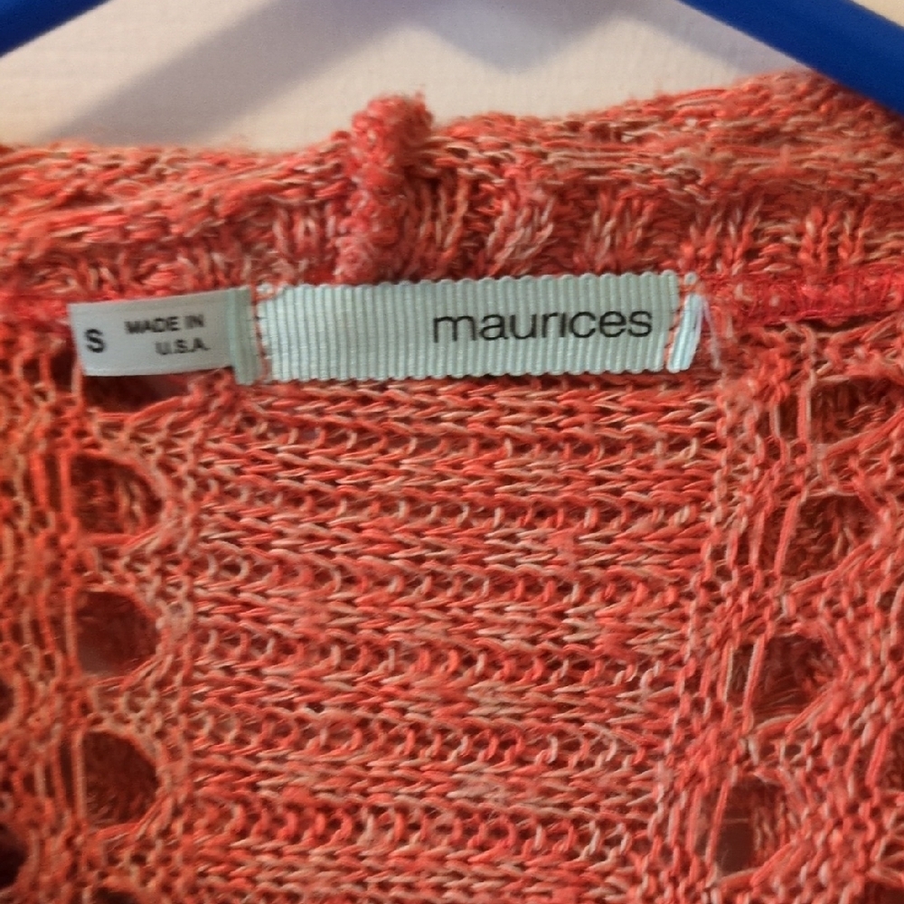 Maurices Pink Cable Knit Cardigan Sweater - Picture 2 of 5
